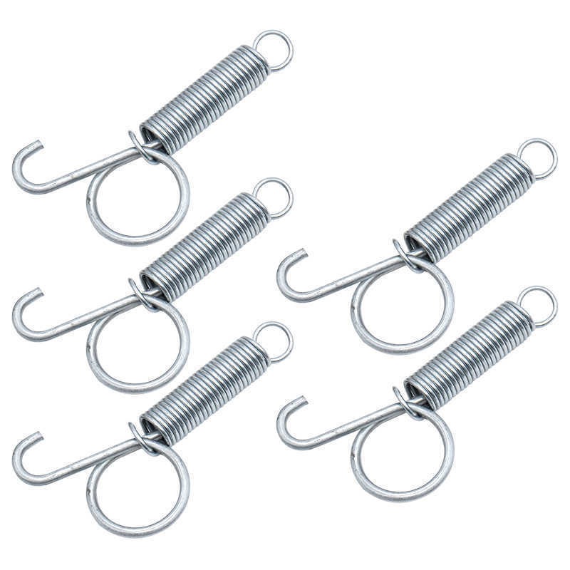 10 Packs Spring Hooks for Rabbit Cage Spring Latch Door Cage Hooks Wire Cage Clips Snap Hooks Multifunctional 3 Sizes