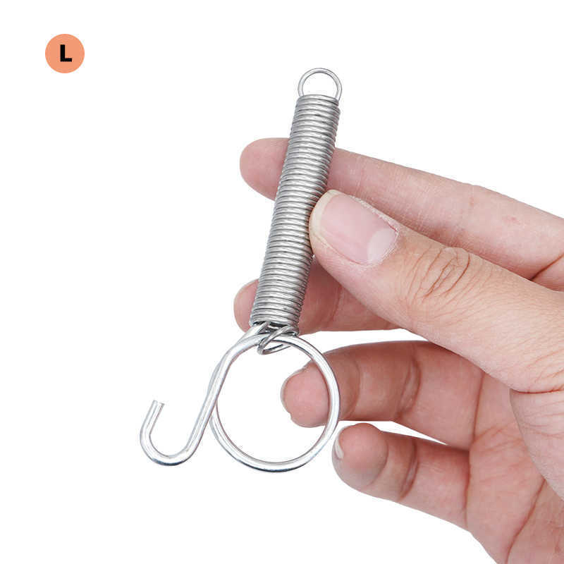 10 Packs Spring Hooks for Rabbit Cage Spring Latch Door Cage Hooks Wire Cage Clips Snap Hooks Multifunctional 3 Sizes