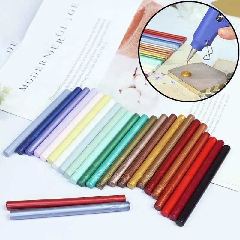 Hot Melt Glue Sticks DIY Seal Wax Sticks For Melting Glue Gun Wedding Party Invitation Decor Wax Sealing Stamp Making Tool