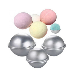 Bath Bomb Cake Mold 3D Aluminum Alloy Ball Sphere Bath Bomb Mold Cake Baking Pastry Mould