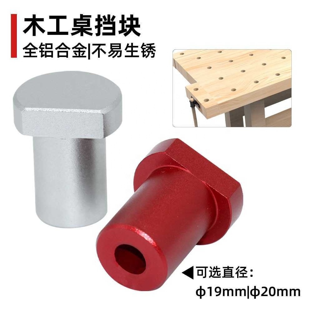 Stainless Steel Table Clamps Quick Release Woodworking Table Aids Limit Block Table Stop Woodworking Desktop Latches 19mm/20mm