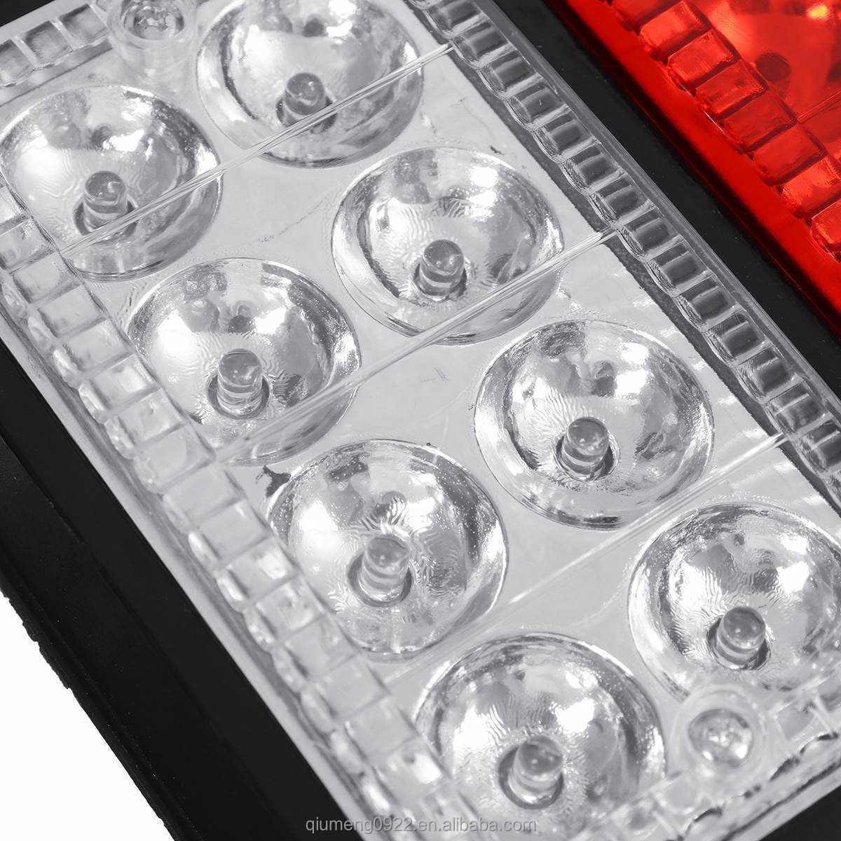 2pcs 12V 36 LED Car Truck Tail Light Taillight Rear Stop Brake Light Indicator Signal Lamp Boat Trailer Caravan Van Lorry