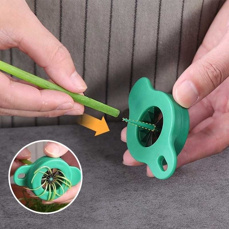 Green Onion Easy Slicer Shredder Stainless Steel Plum Blossom Cut Onion Wire Drawing Kitchen Superfine Vegetable Shredder