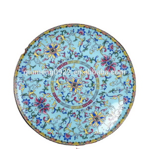 Jingdezhen Chinese Ceramic Food Plate Kitchen Utensils Porcelain Dinner Plates Color Enamel Bone china Dish Tableware