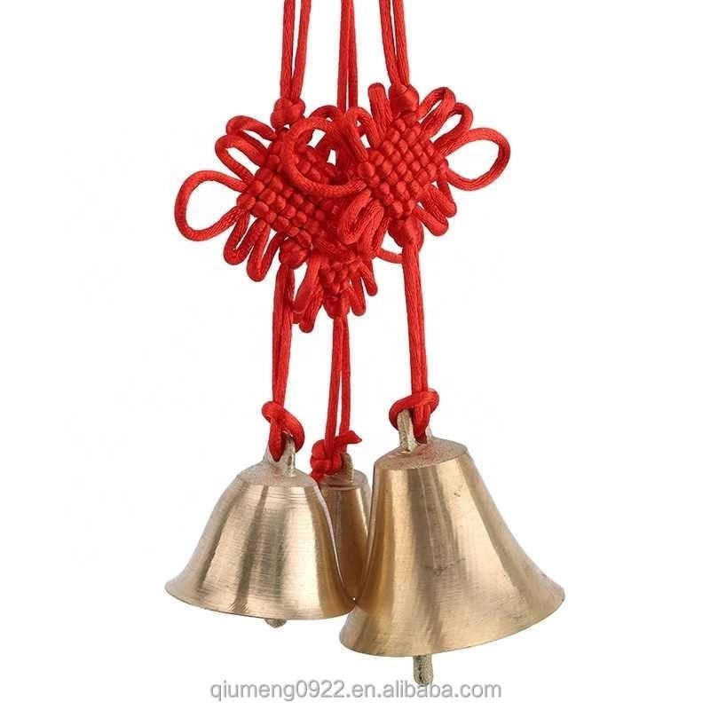 Copper Bell Chimes Decoration Ring Bell Pendant Security Peace Car Ornament Bell Wind Chimes Wall Hanging Home Decor