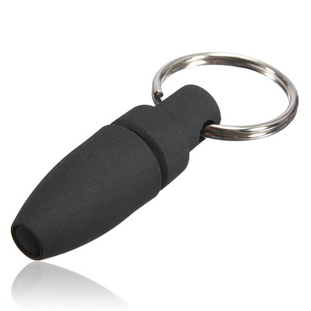 2PCS With Key Ring Pocket Cigar Punch Cutter Blade Gadgets Chain Accessories Cool Portable Rubber Draw Hole Clip