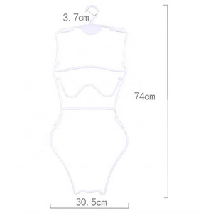 2pcs Multifunction Magic Plastic Swimwear Display Rack Adult Kids Suit Hanging Swimsuit Mannequin Hanger Mannequin