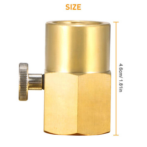 W21.8 Brass Soda Stream Cylinder Adapter CO2 Refill Adapter Adaptor Connector Valves Used With Co2 Tanks Filling