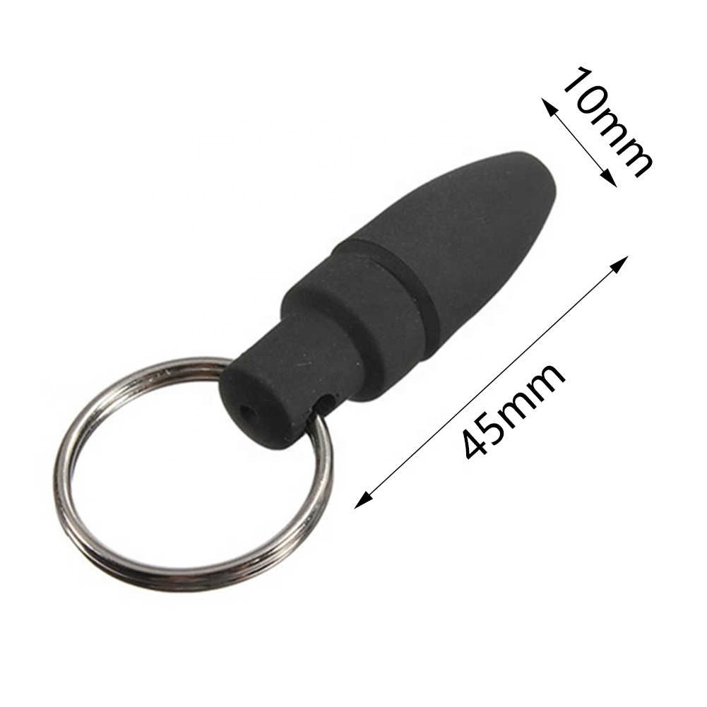 2PCS With Key Ring Pocket Cigar Punch Cutter Blade Gadgets Chain Accessories Cool Portable Rubber Draw Hole Clip