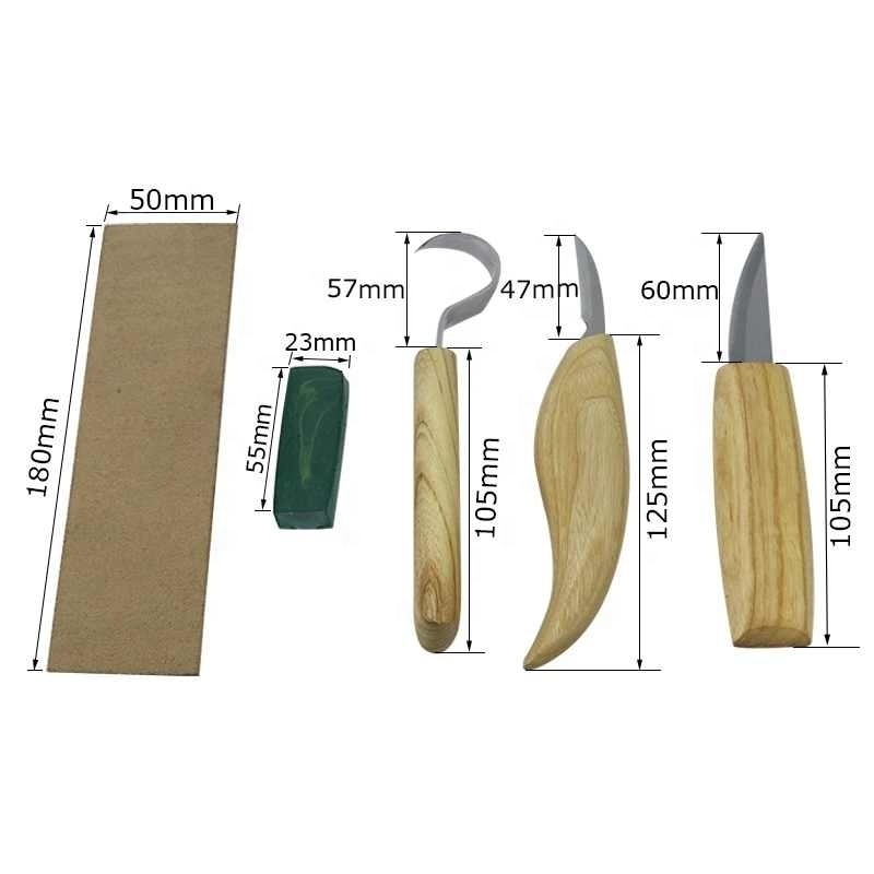 Wood Carving Knife Carving Chisel Stainless Steel Sharp-edged Wood Cutter Gouge Chisels DIY Woodworking Carving Tools Set