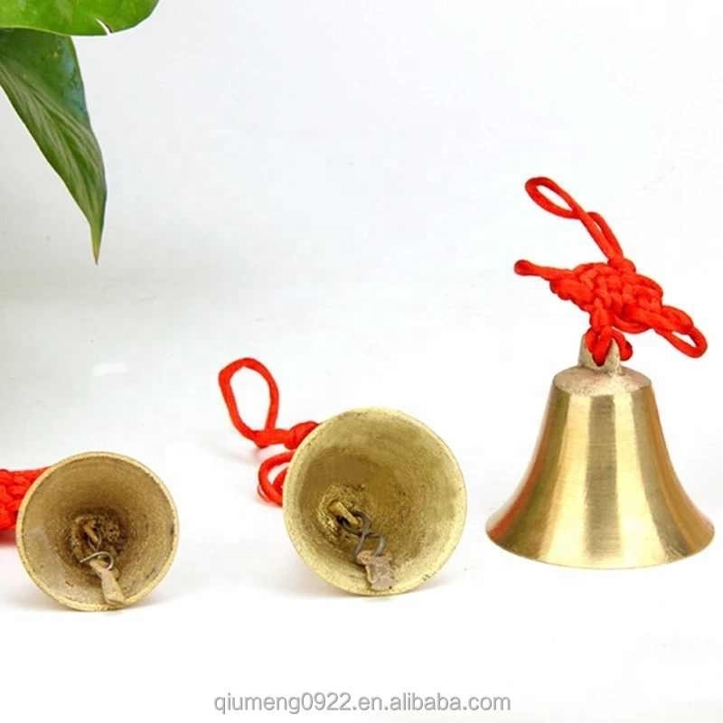 Copper Bell Chimes Decoration Ring Bell Pendant Security Peace Car Ornament Bell Wind Chimes Wall Hanging Home Decor