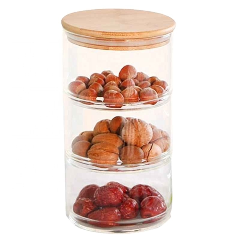 Mason Borosilica Glass Jar Kitchen Food Bulk Container Set For Spices Dried Fruit Storage Can Salad Bowl Box