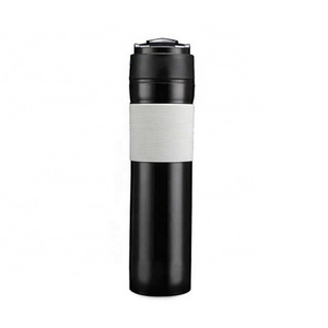 Home Essentials Economical Portable French Press Coffee Mug Coffee Thermos Vacuum Cup Stainless Steel for Travel Home