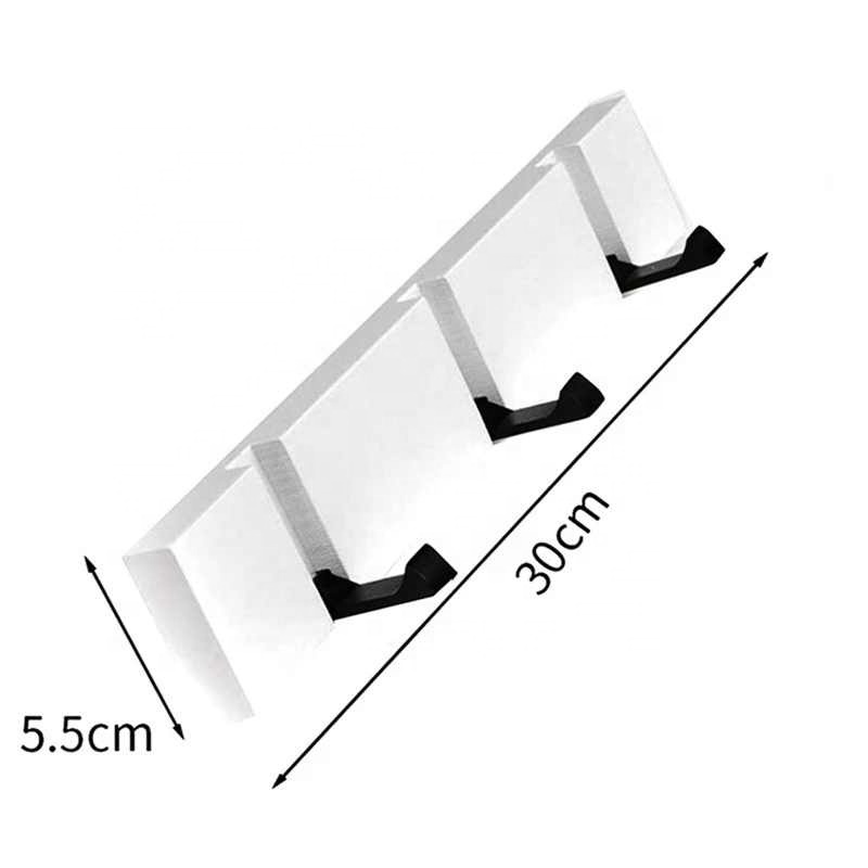 Nordic Fashion Nailless Folding Coat Hook Hallway Bedroom Door Hat Clothes Rack Home Decor Hanger Toilet Wall Bracket Hook