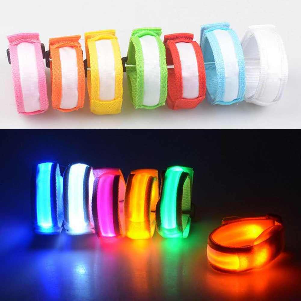 Light Up Dance Party Glow LED Flashing Wrist Band Bracelet Arm Band Belt For Party Decoration Gift