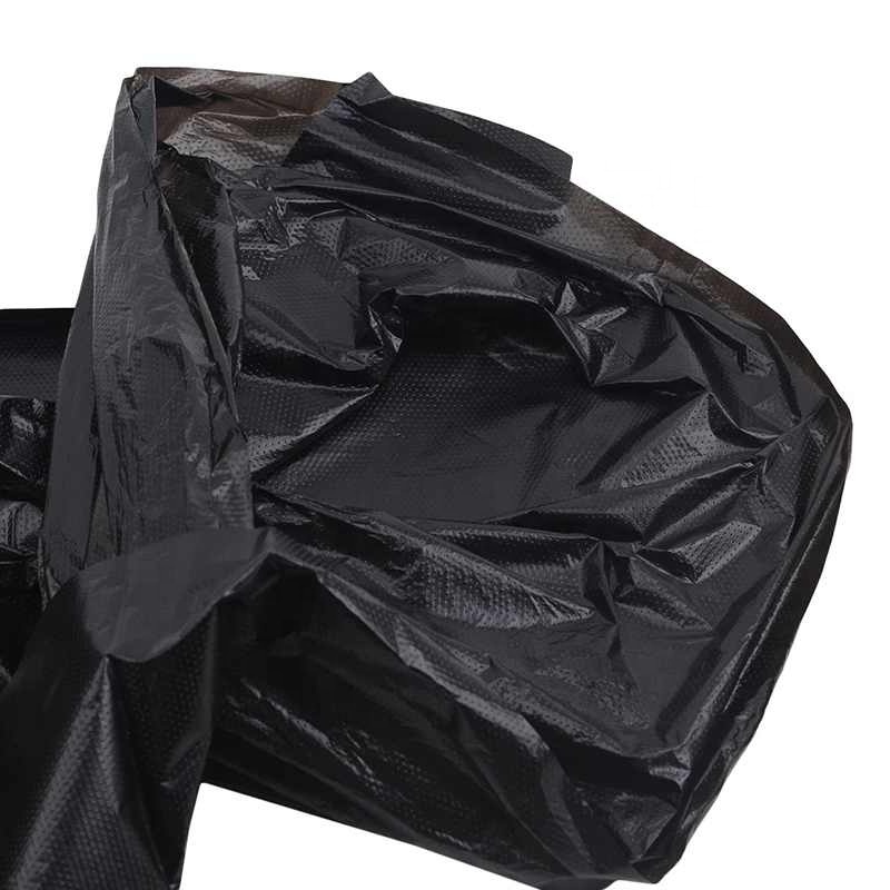 50 Pcs/Set Big Capacity Trash Bag Heavy Duty Extra Large Commercial Trash Bag Garbage Yard Black Hotel Market Trash Bags