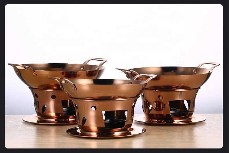 Dry boiler Commercial solid fuel boiler Golden alcohol furnace Chafing dish buffet Korean pot 20cm