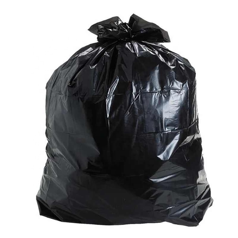 50 Pcs/Set Big Capacity Trash Bag Heavy Duty Extra Large Commercial Trash Bag Garbage Yard Black Hotel Market Trash Bags