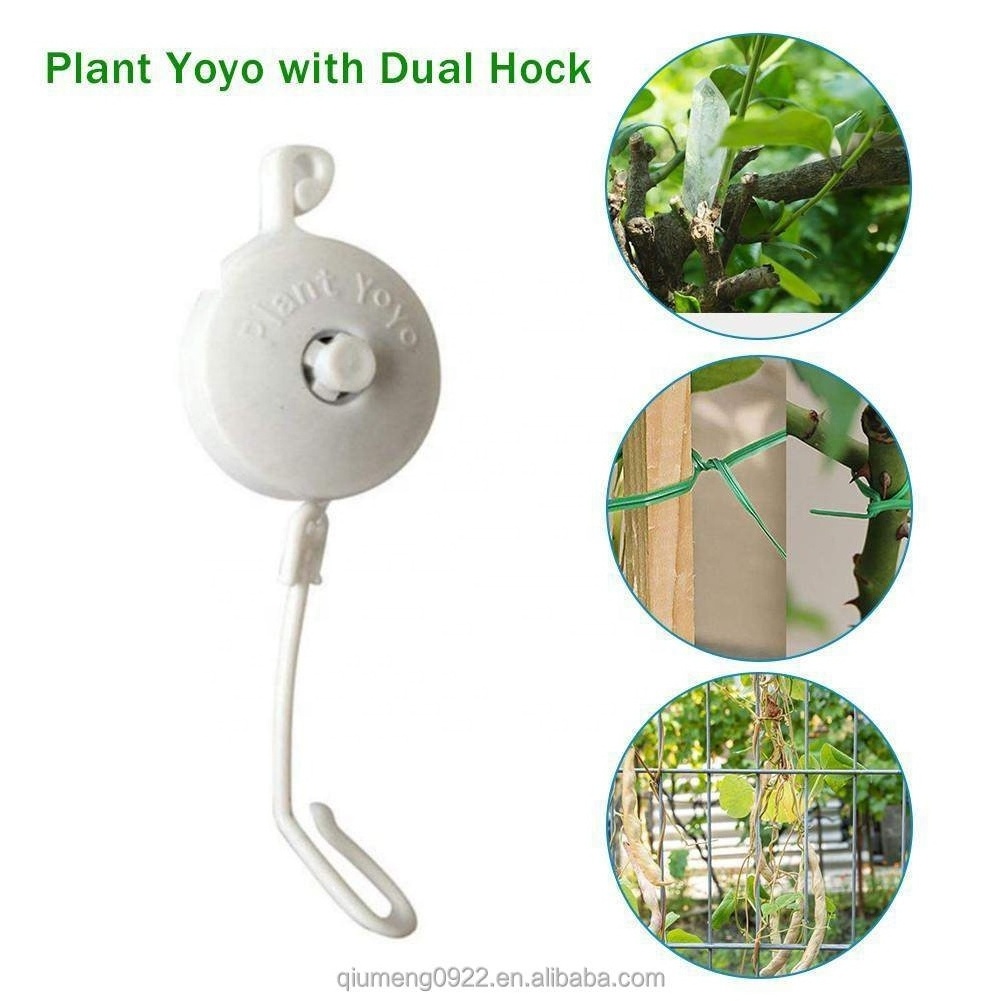 10pcs Smart Retractable Plant Yoyo with Stopper Hydroponics Grow Support Hanger Hydroponic for Home Garden Plants Grow