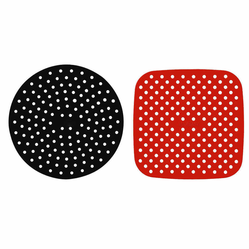 Air Fryer Liner Pad Silicone Kitchen Baking Cooking Anti Slip Steamers Mats