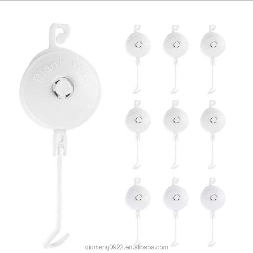 10pcs Smart Retractable Plant Yoyo with Stopper Hydroponics Grow Support Hanger Hydroponic for Home Garden Plants Grow