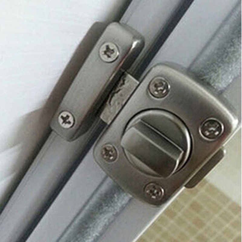 Hot Stainless Steel Door Security Chain Guard Fastener Door Latch Lock For Home Safety Bathroom Door Lock Screw Home Decoration