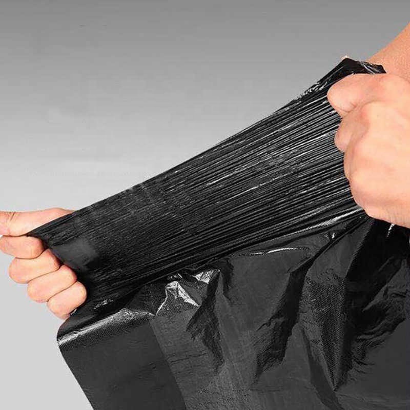 50 Pcs/Set Big Capacity Trash Bag Heavy Duty Extra Large Commercial Trash Bag Garbage Yard Black Hotel Market Trash Bags