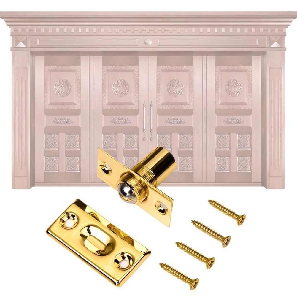 2 Pack Adjustable Spring Invisible Pantry Beads Lock Replacement Parts For Cabinet Door Closure Strong Wardrobe Ball Catches