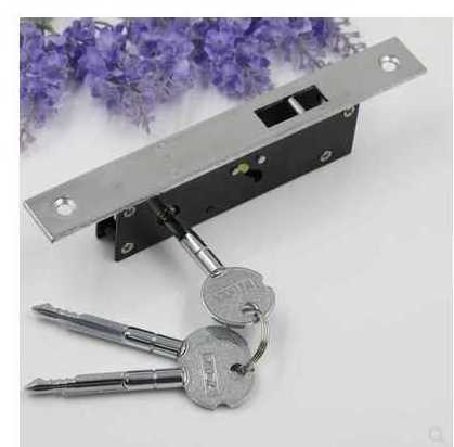 Sliding Door Hook lock Aluminum Alloy Window Locks Anti-Theft Safety Wood Gate Floor Lock With Cross Keys For Wooden door