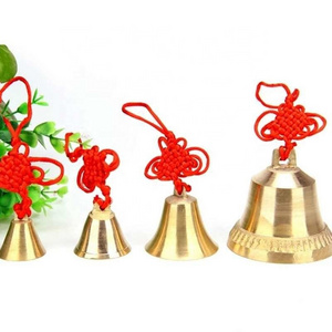 Copper Bell Chimes Decoration Ring Bell Pendant Security Peace Car Ornament Bell Wind Chimes Wall Hanging Home Decor