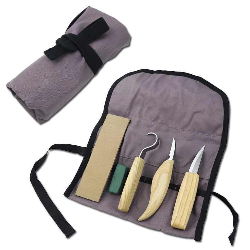 Wood Carving Knife Carving Chisel Stainless Steel Sharp-edged Wood Cutter Gouge Chisels DIY Woodworking Carving Tools Set