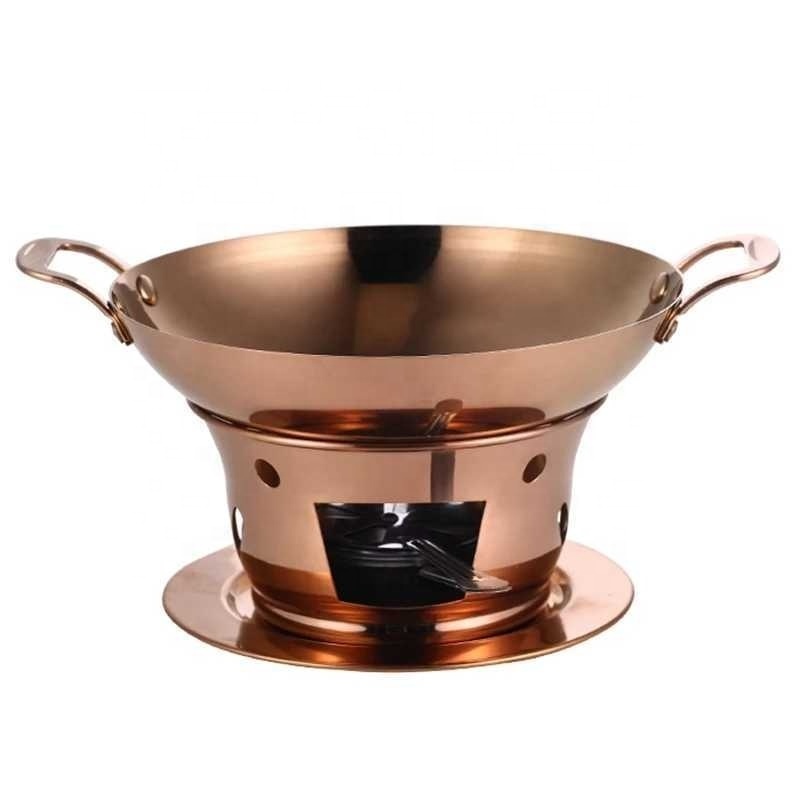 Dry boiler Commercial solid fuel boiler Golden alcohol furnace Chafing dish buffet Korean pot 20cm