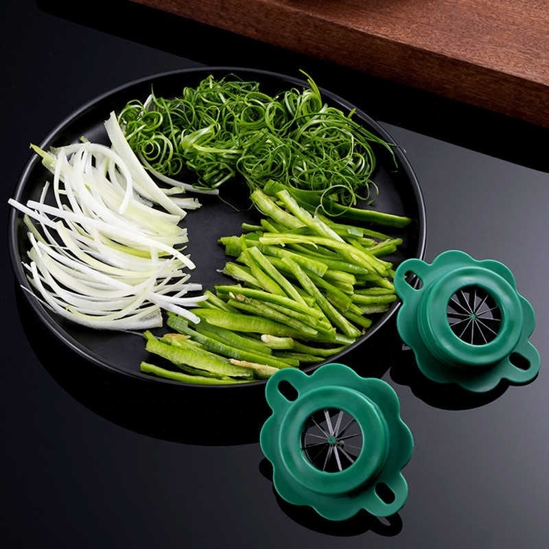 Green Onion Easy Slicer Shredder Stainless Steel Plum Blossom Cut Onion Wire Drawing Kitchen Superfine Vegetable Shredder