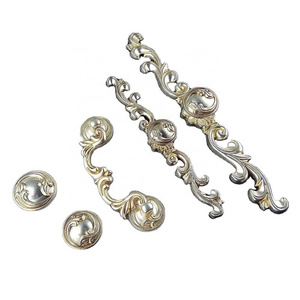 Antique Silver Furniture Hardware Handles Kitchen Cabinets Sliding Door Drawer Knobs Wardrobe Cupboard Dresser Push Pull Handle