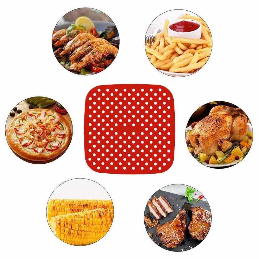 Air Fryer Liner Pad Silicone Kitchen Baking Cooking Anti Slip Steamers Mats