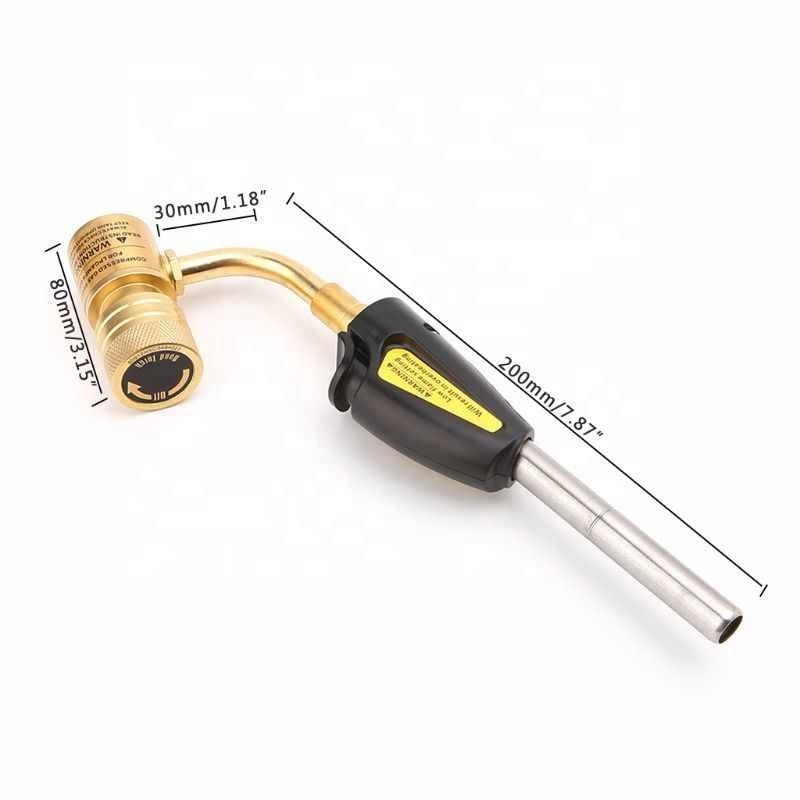 High Temp Mapp Gas Self Ignition Turbo Torch Brazing Solder Propane Welding Plumbing