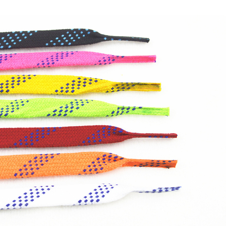 Wholesale Colored Flat Custom Waxed Hockey Skate Shoe Laces