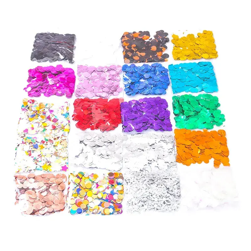 1.5cm Round PET Balloon Glitter BoBo Ball Filler Transparent Balloon Foil Paper Confetti balloon sequins aluminum foil confetti