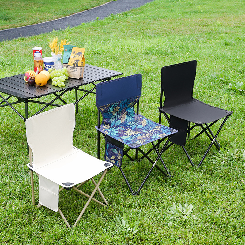 Customized Sunshine Outdoor Relax Steel Portable Lawn Chair Director Chair Folding Camping Chair With Side Table