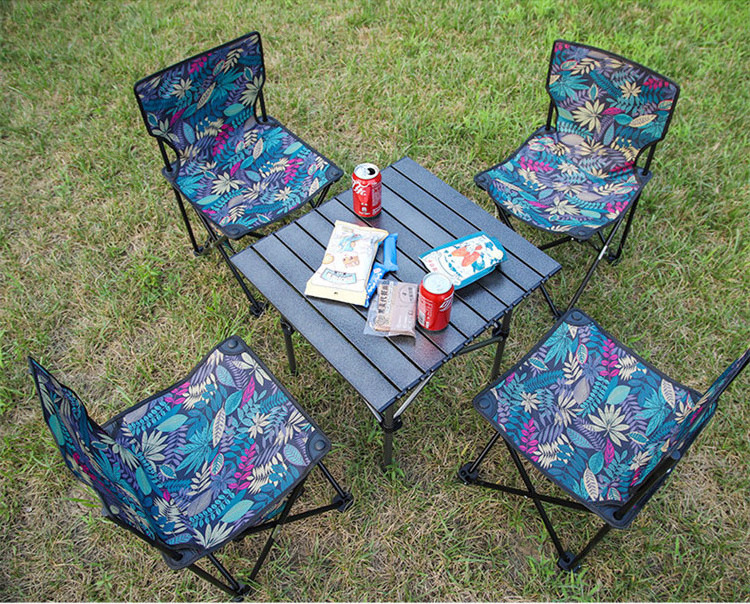 Customized Sunshine Outdoor Relax Steel Portable Lawn Chair Director Chair Folding Camping Chair With Side Table