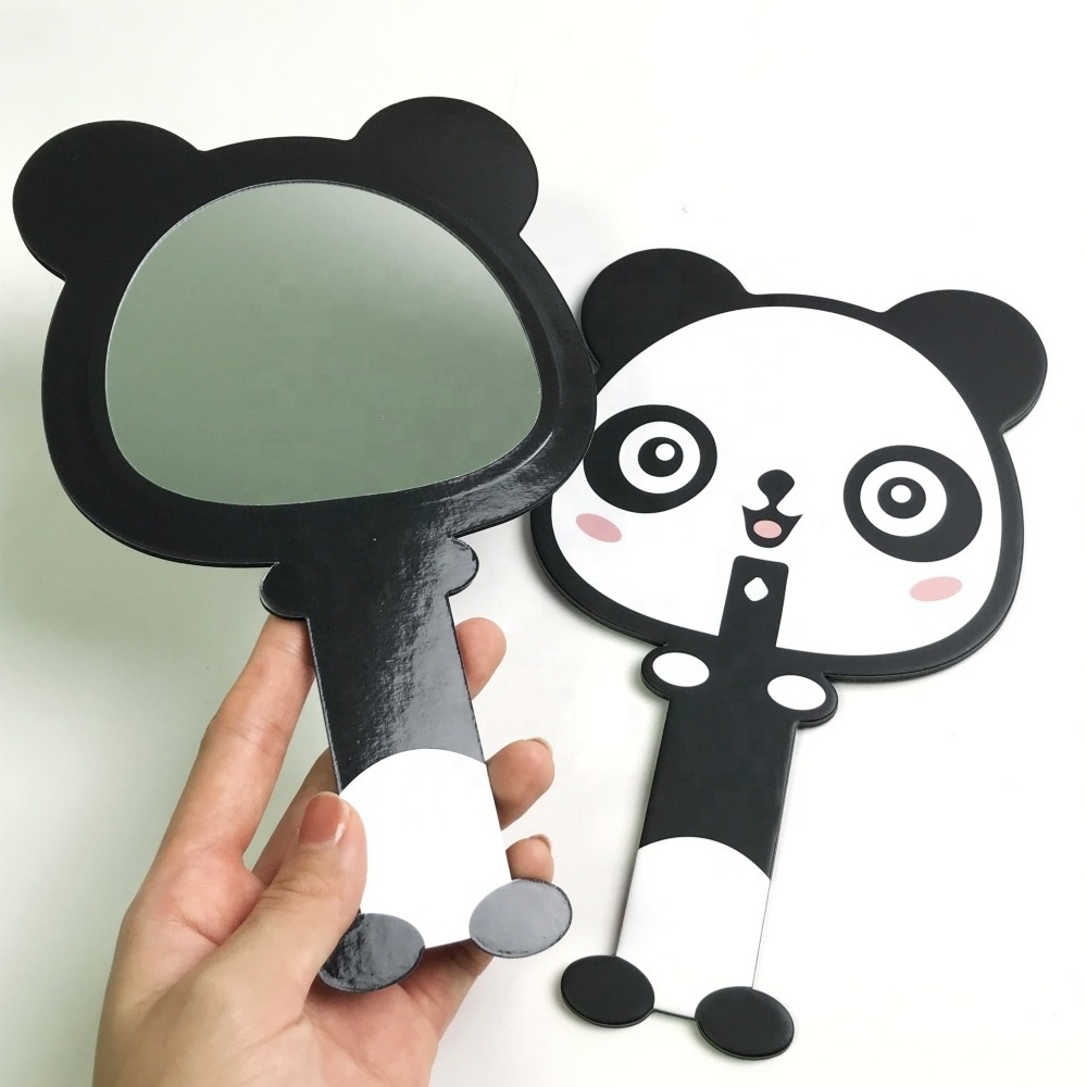 Custom Hand Mirror with Lighted Glass Magnifying Cosmetic Makeup Mirrors Single or Dual Sided Personalized with Private Logo