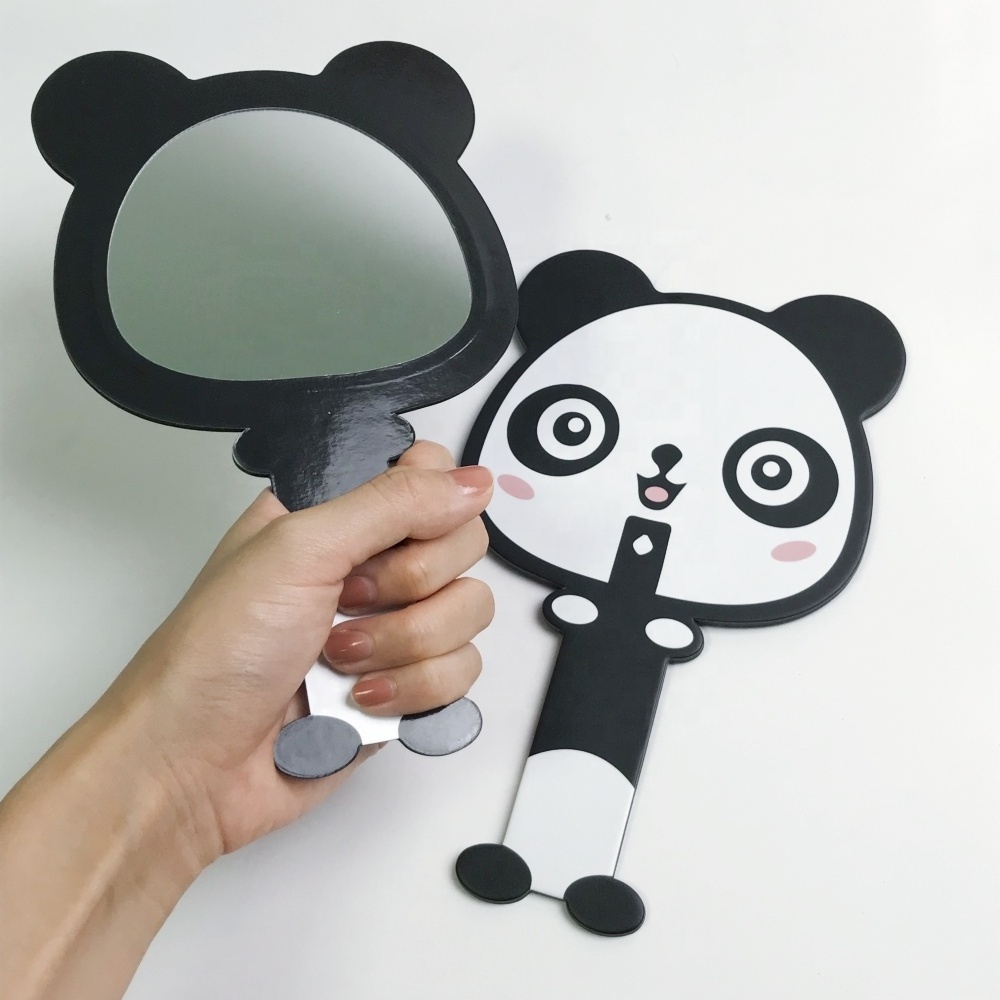 Custom Hand Mirror with Lighted Glass Magnifying Cosmetic Makeup Mirrors Single or Dual Sided Personalized with Private Logo