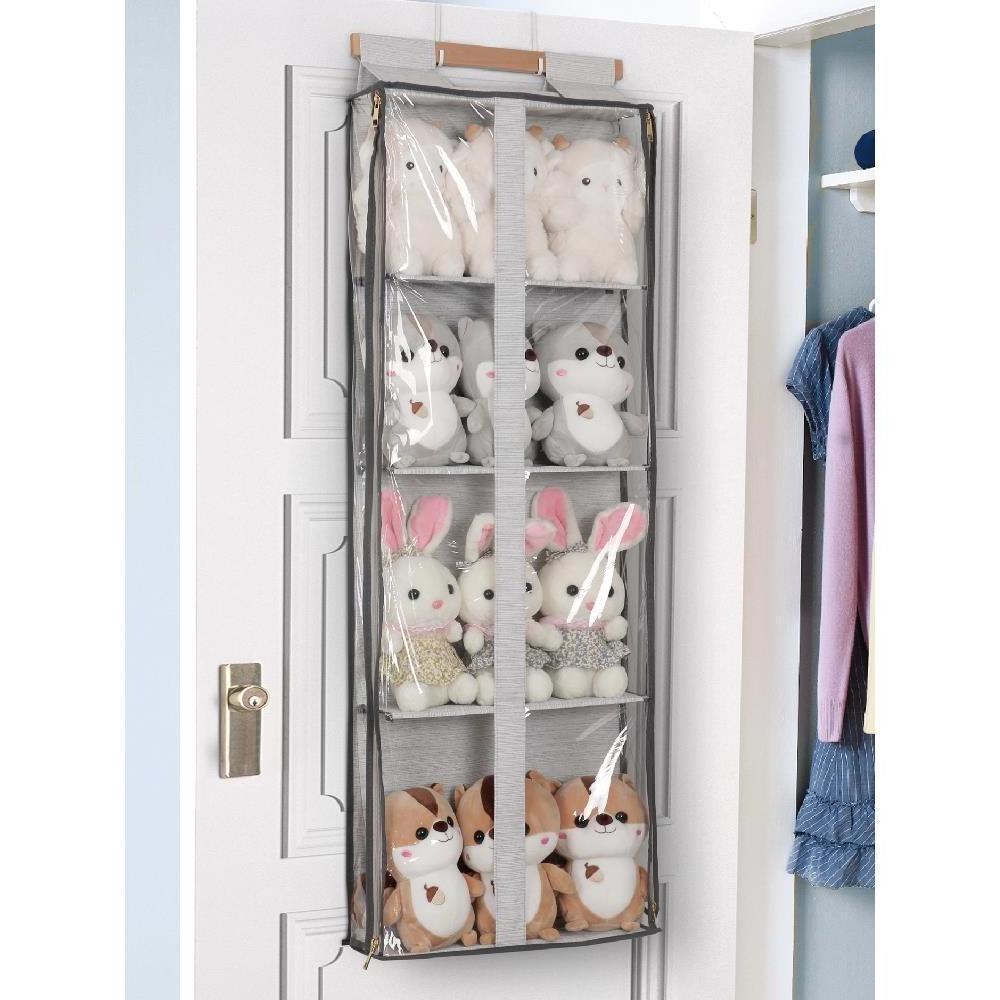 Wholesale Hanging Handbag Organizer Dust-proof Over the Door Doll Plush Toy Purse Storage Holder with Double Zippers