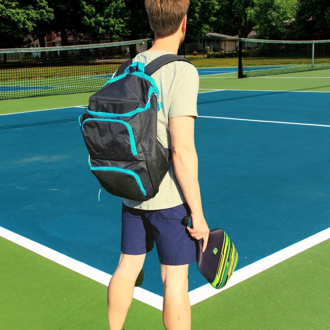 Large Capacity Squash Racquet Pickleball Backpack Racket Backpack Table Tennis Sports Bag with Shoe Compartment