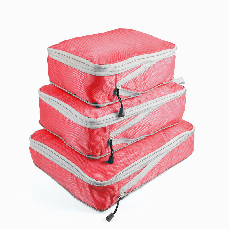 Large Capacity 3 pcs Compression Packing Cubes Set Luggage Organizer Packing Cubes for Travel Suitcase