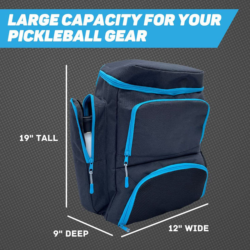 Large Capacity Squash Racquet Pickleball Backpack Racket Backpack Table Tennis Sports Bag with Shoe Compartment