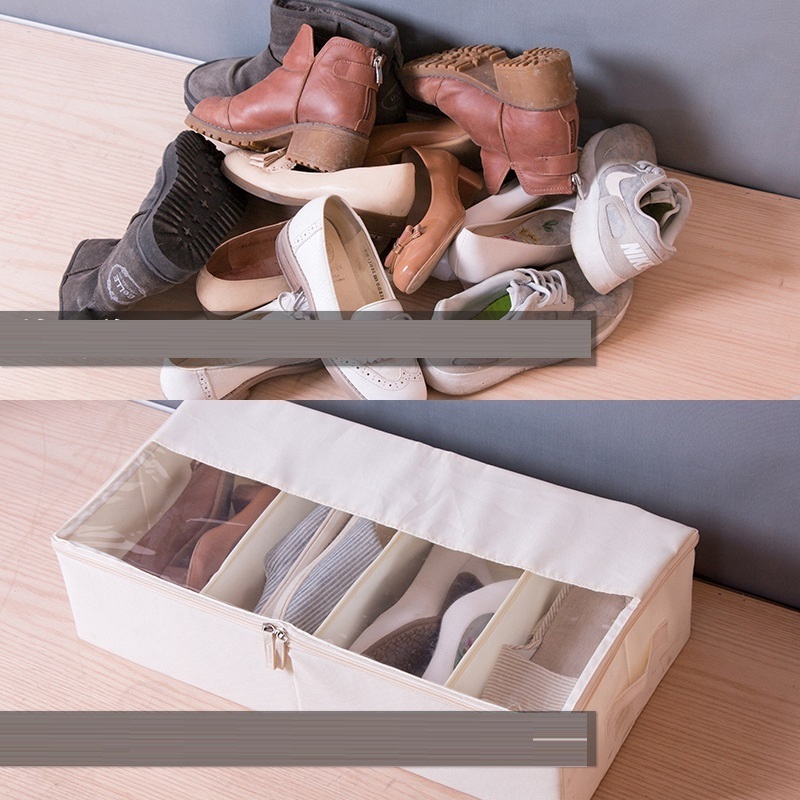 Wholesale Simple Oxford cloth saves space multiple Shoe Cover Organizer Storage Box for household