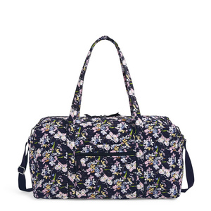 Travel Portable Shoulder Bag Cotton Large Capacity Duffle Printed Tote Shoulder Bag