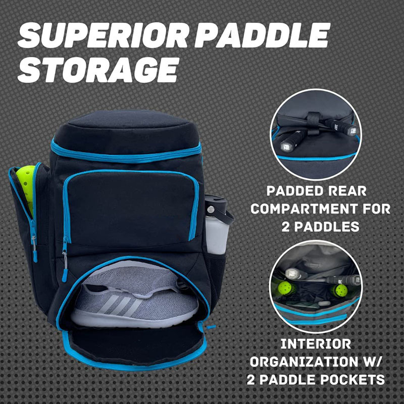 Large Capacity Squash Racquet Pickleball Backpack Racket Backpack Table Tennis Sports Bag with Shoe Compartment