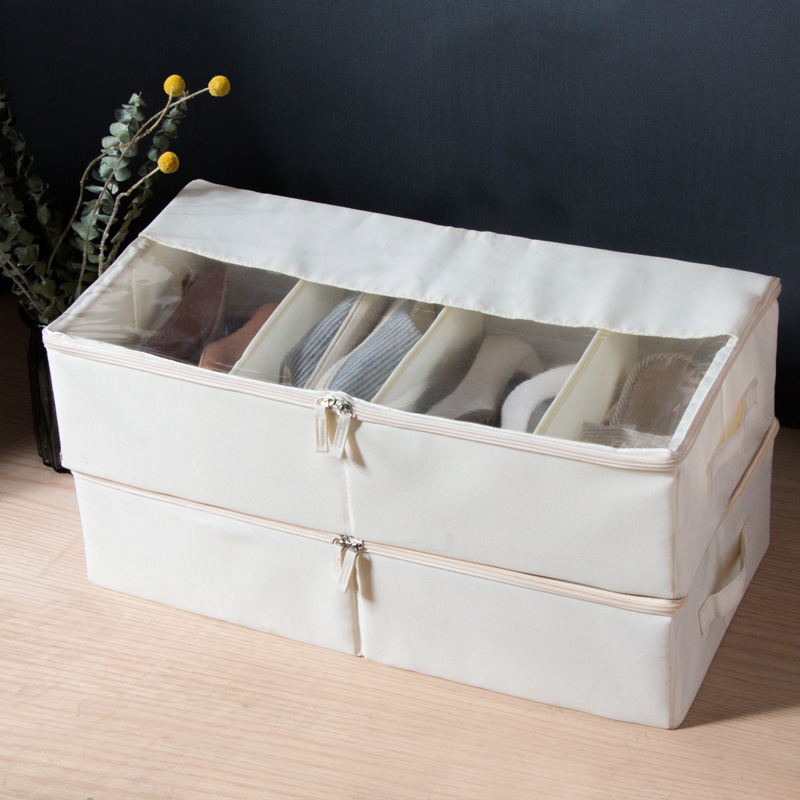 Wholesale Simple Oxford cloth saves space multiple Shoe Cover Organizer Storage Box for household